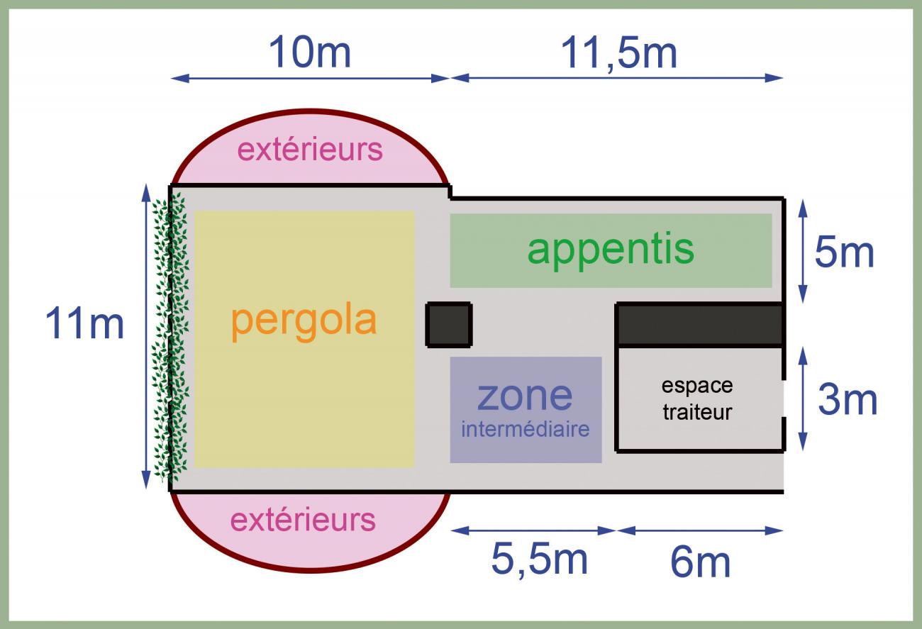 Un grand espace couvert pour vos événements privés Un grand espace couvert pour vos événements privés